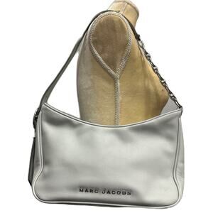 RARE MARC JACOBS New York SoHo Gray‎ Leather Baguette Shoulder Bag MSRP $395